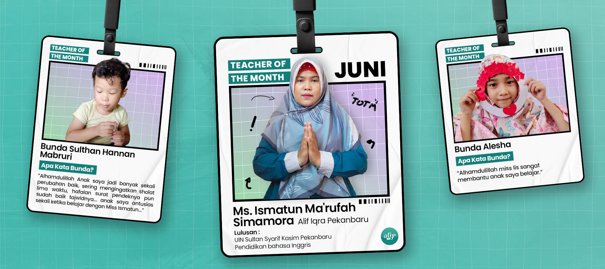 alifiqra - Banner Teacher of the month