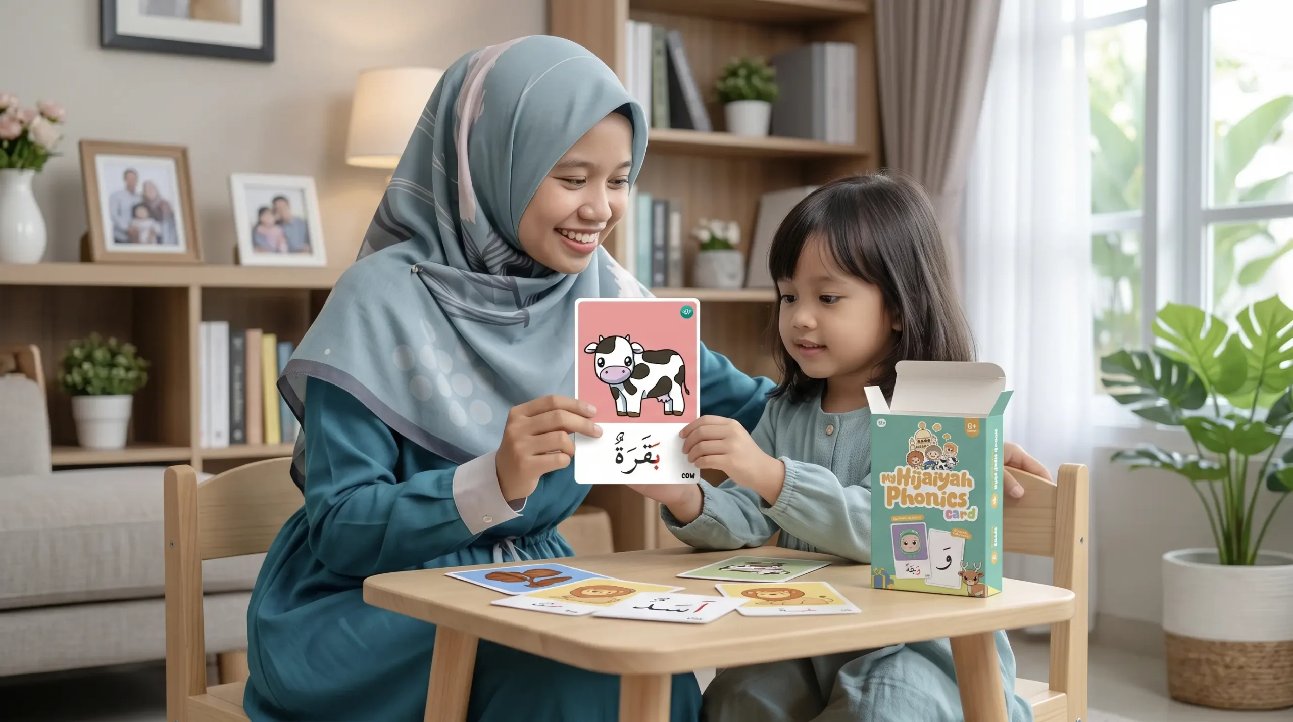 Penggunaan kartu hijaiyah dan media edukatif untuk belajar mengaji anak