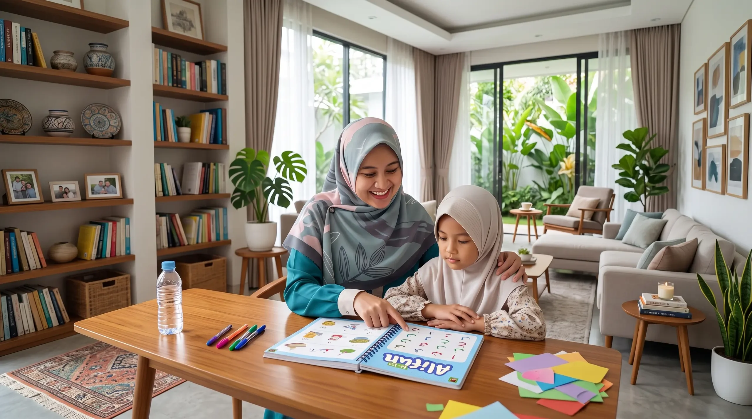 Les mengaji privat menggunakan buku Alifun