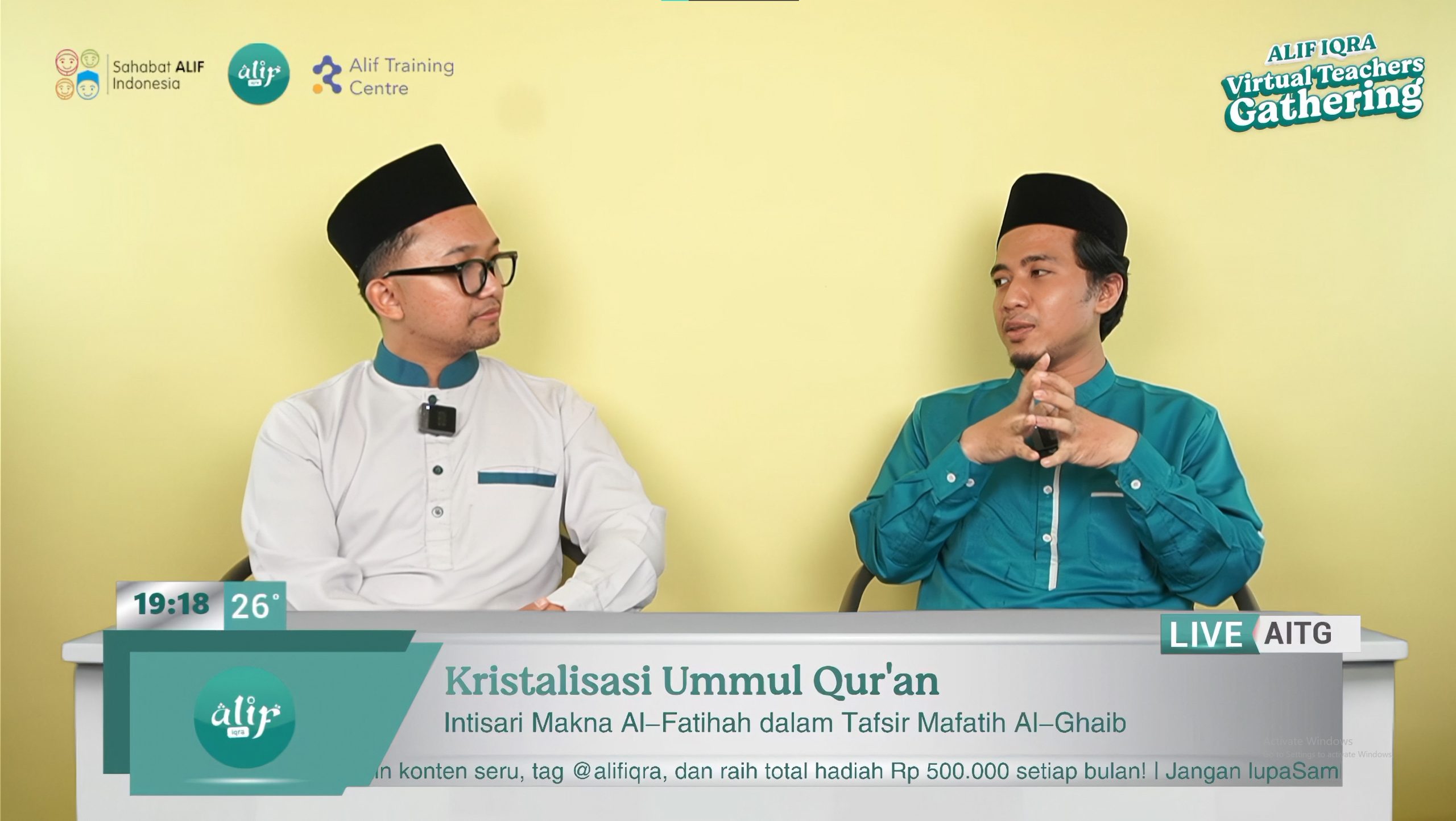 Les mengaji privat menggunakan buku Alifun